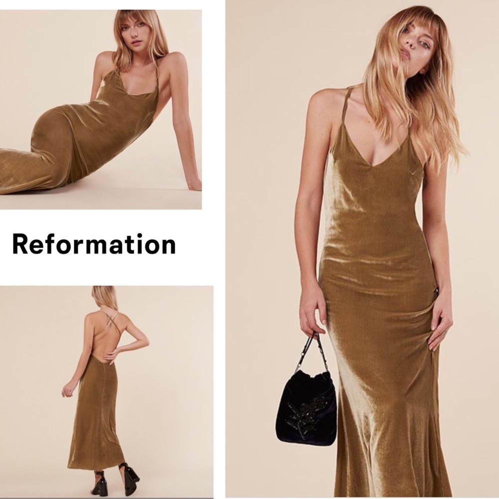 NWT Reformation Silas Ankle Length Dress, M